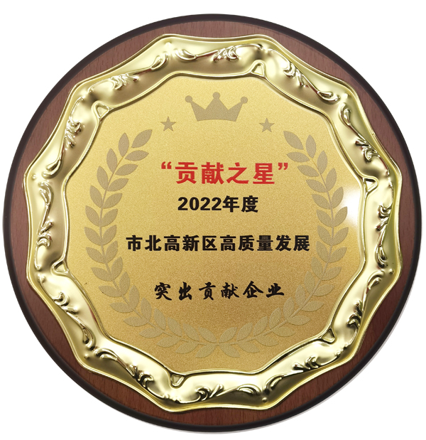 绿洲物流公司：喜获2022年度市北高新区高质量发展突出贡献奖“贡献之星”荣誉称号